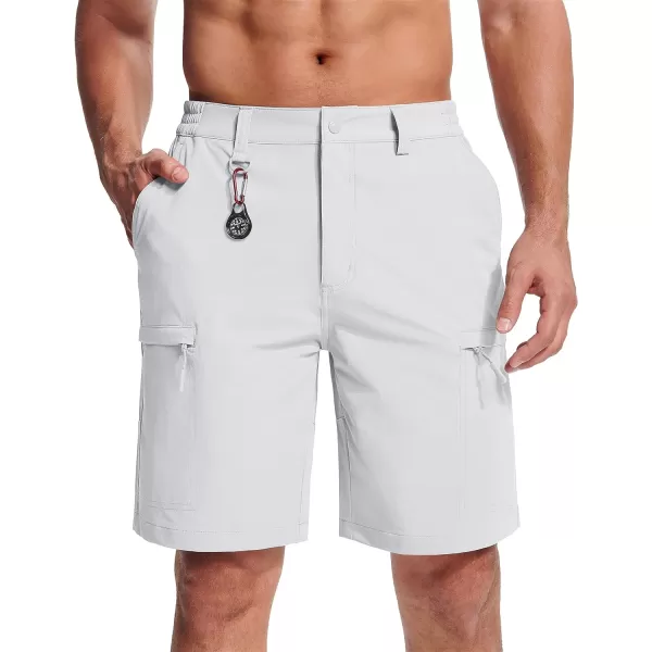MAGCOMSEN Men's Hiking Shorts 5 Pockets Water-Resistant Ripstop Quick Dry Outdoor Cargo Fishing Tactical Shorts