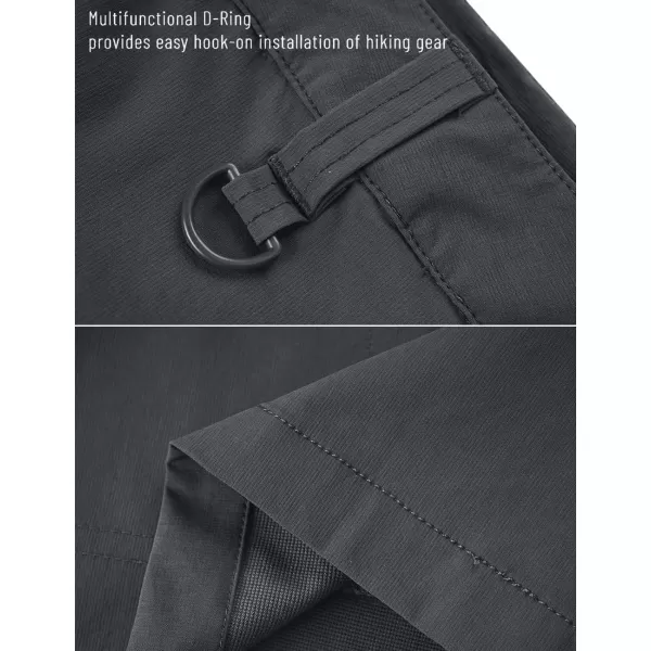MAGCOMSEN Men's Hiking Shorts 5 Pockets Water-Resistant Ripstop Quick Dry Outdoor Cargo Fishing Tactical Shorts