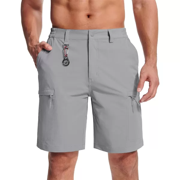 MAGCOMSEN Men's Hiking Shorts 5 Pockets Water-Resistant Ripstop Quick Dry Outdoor Cargo Fishing Tactical Shorts