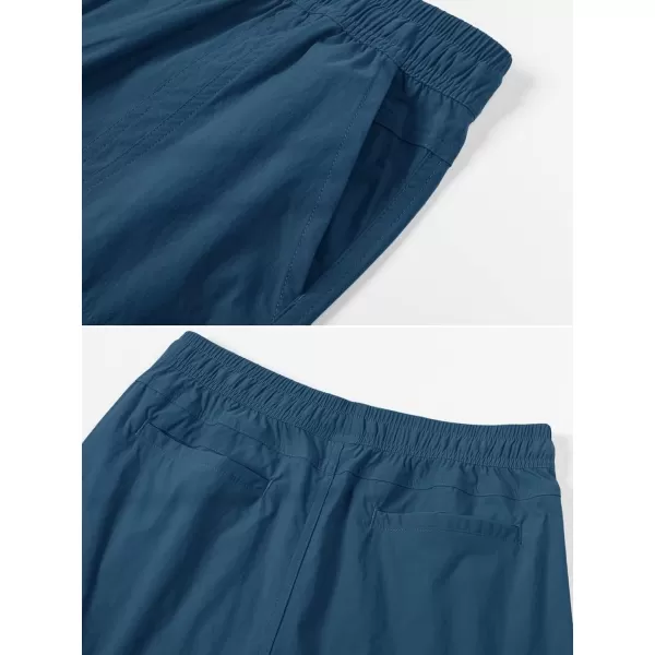 MAGCOMSEN Women's 5" Hiking Athletic Shorts 4 Pockets Quick Dry Outdoor Summer Running Yoga Workout Gym Shorts