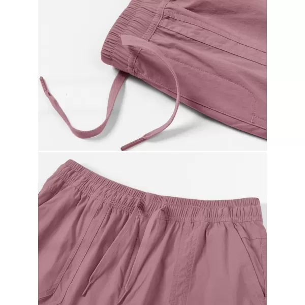 MAGCOMSEN Women's 5" Hiking Athletic Shorts 4 Pockets Quick Dry Outdoor Summer Running Yoga Workout Gym Shorts