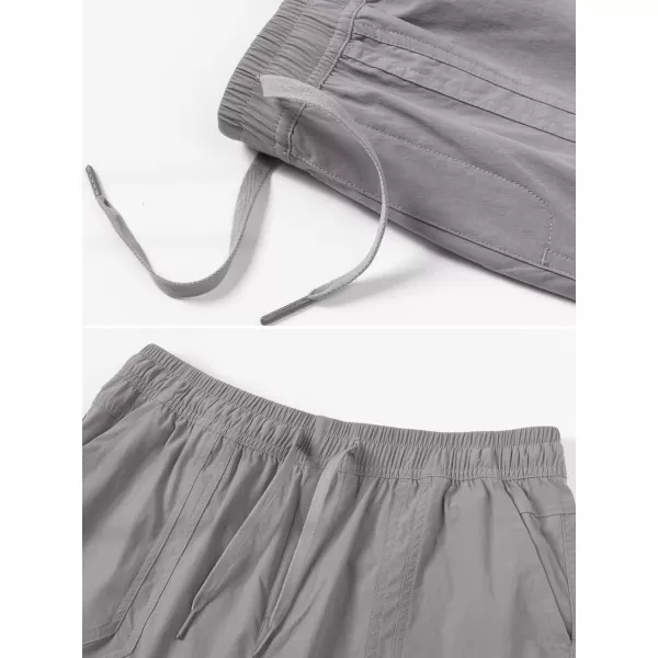 MAGCOMSEN Women's 5" Hiking Athletic Shorts 4 Pockets Quick Dry Outdoor Summer Running Yoga Workout Gym Shorts