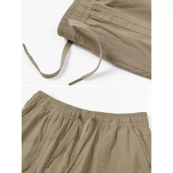 MAGCOMSEN Women's 5" Hiking Athletic Shorts 4 Pockets Quick Dry Outdoor Summer Running Yoga Workout Gym Shorts