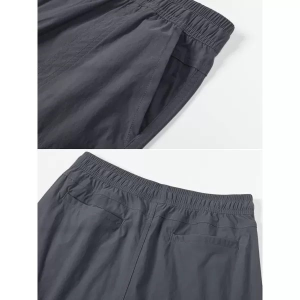 MAGCOMSEN Women's 5" Hiking Athletic Shorts 4 Pockets Quick Dry Outdoor Summer Running Yoga Workout Gym Shorts