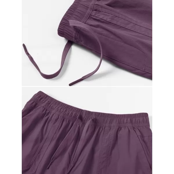 MAGCOMSEN Women's 5" Hiking Athletic Shorts 4 Pockets Quick Dry Outdoor Summer Running Yoga Workout Gym Shorts