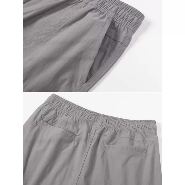 MAGCOMSEN Women's 5" Hiking Athletic Shorts 4 Pockets Quick Dry Outdoor Summer Running Yoga Workout Gym Shorts