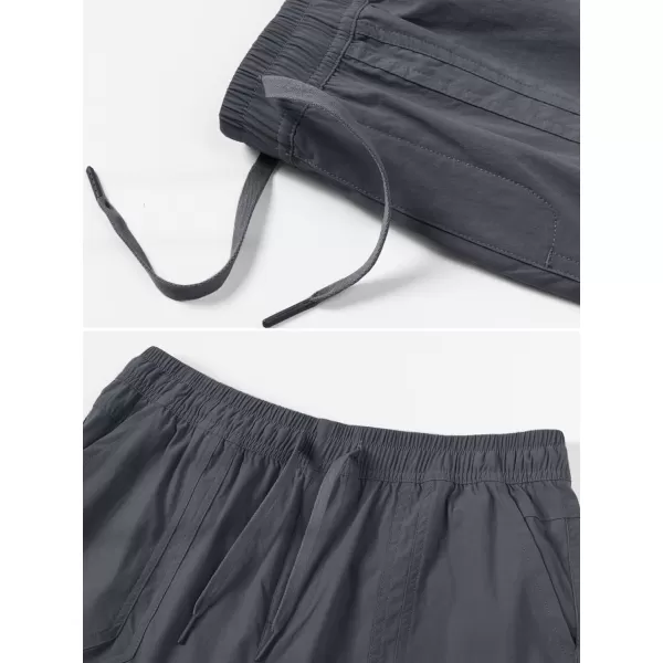 MAGCOMSEN Women's 5" Hiking Athletic Shorts 4 Pockets Quick Dry Outdoor Summer Running Yoga Workout Gym Shorts