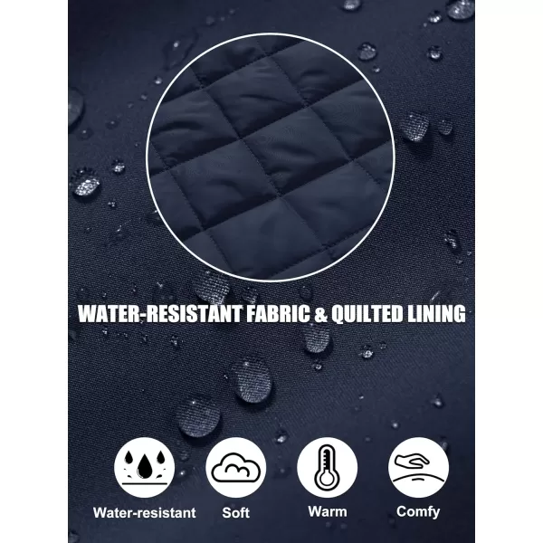 MAGCOMSEN Women's Bomber Puffer Jacket Winter Warm Padded Coat Casual Zip Up Outerwear Windbreaker with Pockets