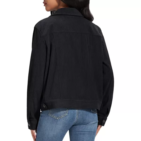 MAGCOMSEN Women's Casual Corduroy Jackets Soft Warm Button Down Shacket Jacket Long Sleeve Fall Outerwear with Pockets