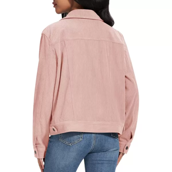 MAGCOMSEN Women's Casual Corduroy Jackets Soft Warm Button Down Shacket Jacket Long Sleeve Fall Outerwear with Pockets