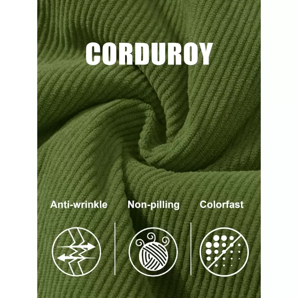 MAGCOMSEN Women's Corduroy Jacket Sherpa Fleece Lined Coat Button Up Warm Casual Heavyweight Trucker Jacket with Pockets