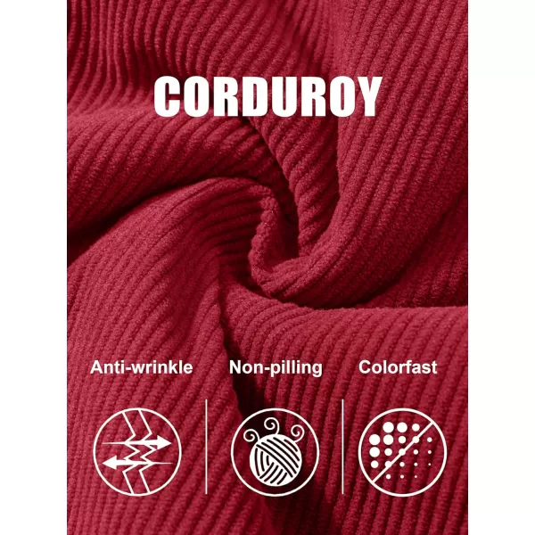 MAGCOMSEN Women's Corduroy Jacket Sherpa Fleece Lined Coat Button Up Warm Casual Heavyweight Trucker Jacket with Pockets