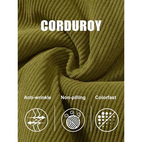 MAGCOMSEN Women's Corduroy Jacket Sherpa Fleece Lined Coat Button Up Warm Casual Heavyweight Trucker Jacket with Pockets