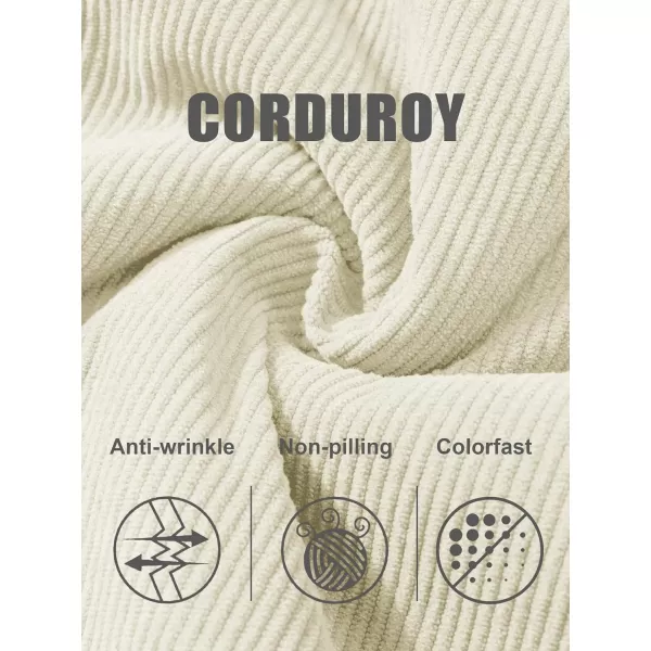 MAGCOMSEN Women's Corduroy Jacket Sherpa Fleece Lined Coat Button Up Warm Casual Heavyweight Trucker Jacket with Pockets