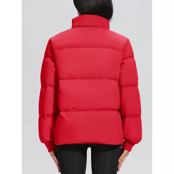 MAGCOMSEN Women's Down Jacket Baggy Puffer Jackets Stand Collar Water-resistant Winter Padded Quilted Coat with Pockets
