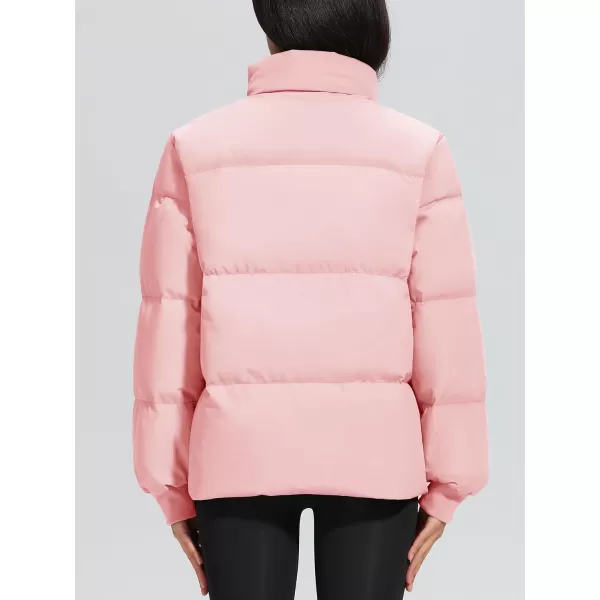 MAGCOMSEN Women's Down Jacket Baggy Puffer Jackets Stand Collar Water-resistant Winter Padded Quilted Coat with Pockets