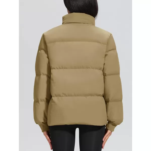 MAGCOMSEN Women's Down Jacket Baggy Puffer Jackets Stand Collar Water-resistant Winter Padded Quilted Coat with Pockets