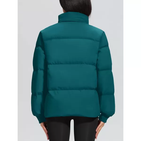 MAGCOMSEN Women's Down Jacket Baggy Puffer Jackets Stand Collar Water-resistant Winter Padded Quilted Coat with Pockets