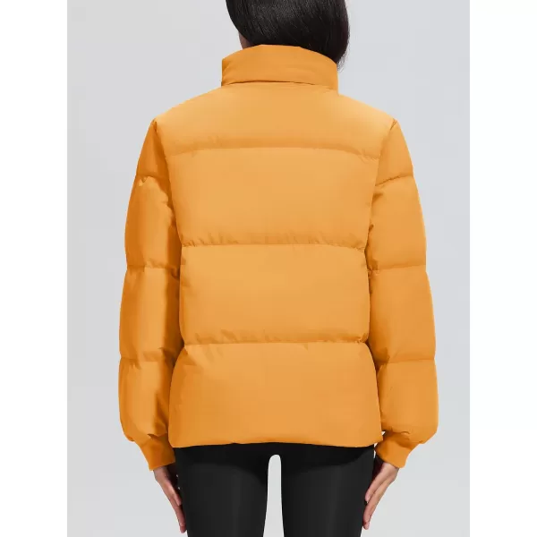 MAGCOMSEN Women's Down Jacket Baggy Puffer Jackets Stand Collar Water-resistant Winter Padded Quilted Coat with Pockets