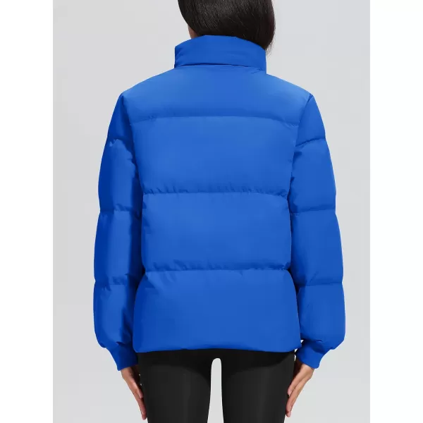 MAGCOMSEN Women's Down Jacket Baggy Puffer Jackets Stand Collar Water-resistant Winter Padded Quilted Coat with Pockets