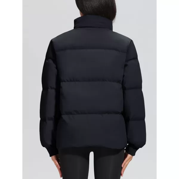 MAGCOMSEN Women's Down Jacket Baggy Puffer Jackets Stand Collar Water-resistant Winter Padded Quilted Coat with Pockets