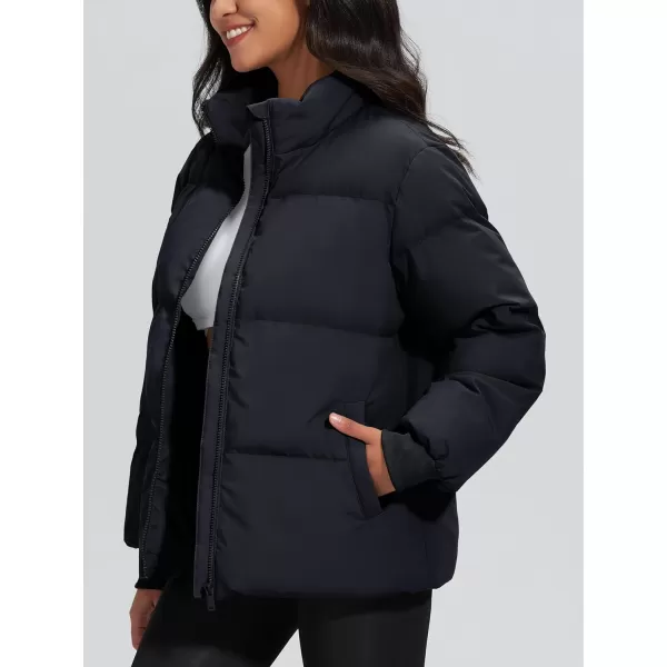 MAGCOMSEN Women's Down Jacket Baggy Puffer Jackets Stand Collar Water-resistant Winter Padded Quilted Coat with Pockets