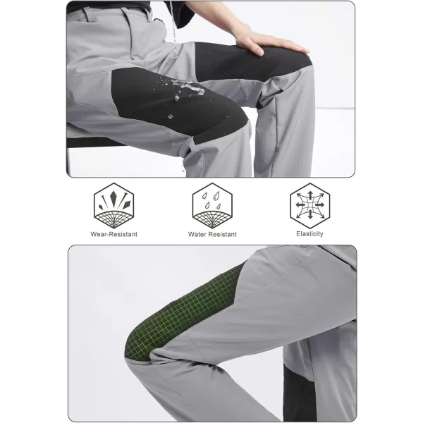 MAGCOMSEN Women's Fleece Lined Hiking Pants Waterproof Insulated Outdoor Snow Ski Pants Winter Hunting Softshell Pants