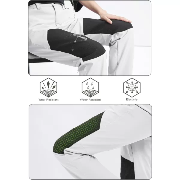 MAGCOMSEN Women's Fleece Lined Hiking Pants Waterproof Insulated Outdoor Snow Ski Pants Winter Hunting Softshell Pants