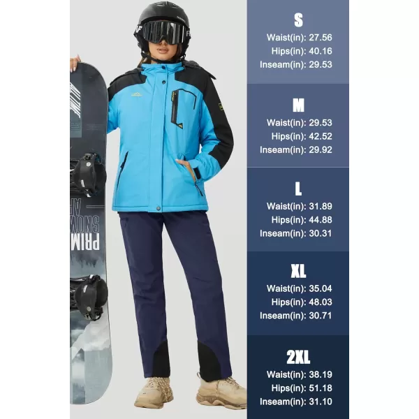 MAGCOMSEN Women's Fleece Lined Winter Hiking Pants Waterproof Insulated Ski Snow Pants Outdoor Hunting Softshell Pants