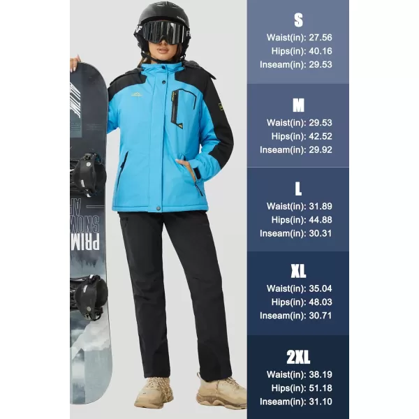 MAGCOMSEN Women's Fleece Lined Winter Hiking Pants Waterproof Insulated Ski Snow Pants Outdoor Hunting Softshell Pants