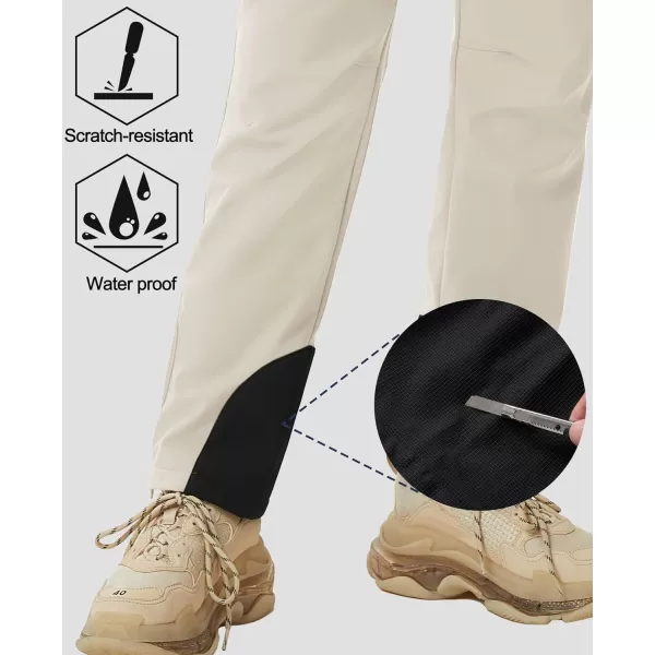 MAGCOMSEN Women's Fleece Lined Winter Hiking Pants Waterproof Insulated Ski Snow Pants Outdoor Hunting Softshell Pants