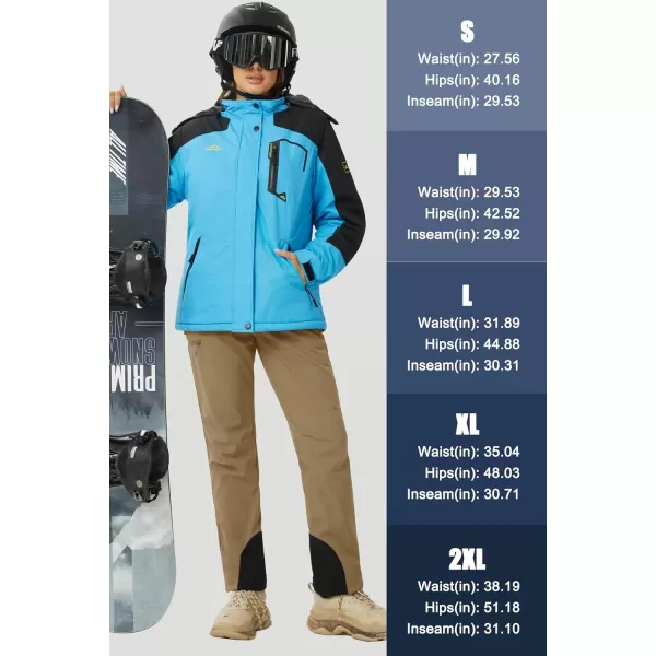 MAGCOMSEN Women's Fleece Lined Winter Hiking Pants Waterproof Insulated Ski Snow Pants Outdoor Hunting Softshell Pants
