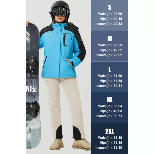 MAGCOMSEN Women's Fleece Lined Winter Hiking Pants Waterproof Insulated Ski Snow Pants Outdoor Hunting Softshell Pants