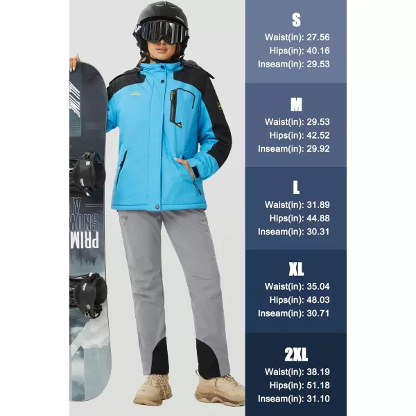 MAGCOMSEN Women's Fleece Lined Winter Hiking Pants Waterproof Insulated Ski Snow Pants Outdoor Hunting Softshell Pants