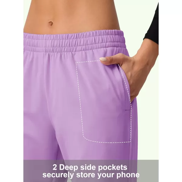 MAGCOMSEN Women's Joggers with Pockets Fleece Lined Water Resistant Warm Sweatpants Winter Jogging Hiking Pants