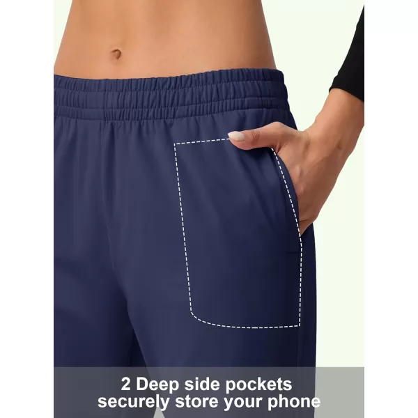 MAGCOMSEN Women's Joggers with Pockets Fleece Lined Water Resistant Warm Sweatpants Winter Jogging Hiking Pants