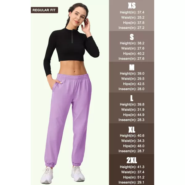 MAGCOMSEN Women's Joggers with Pockets Fleece Lined Water Resistant Warm Sweatpants Winter Jogging Hiking Pants