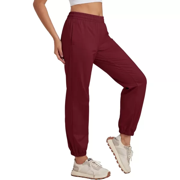 MAGCOMSEN Women's Joggers with Pockets Fleece Lined Water Resistant Warm Sweatpants Winter Jogging Hiking Pants