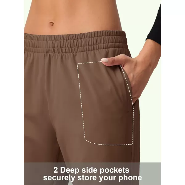 MAGCOMSEN Women's Joggers with Pockets Fleece Lined Water Resistant Warm Sweatpants Winter Jogging Hiking Pants