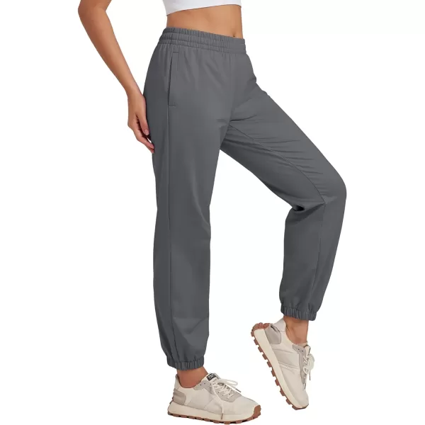 MAGCOMSEN Women's Joggers with Pockets Fleece Lined Water Resistant Warm Sweatpants Winter Jogging Hiking Pants
