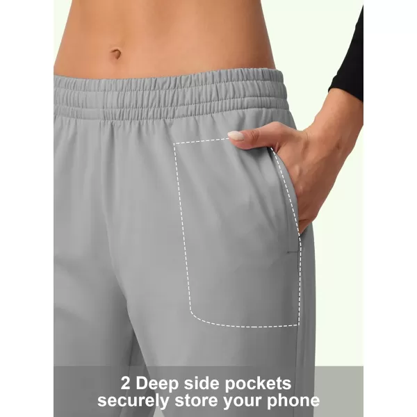 MAGCOMSEN Women's Joggers with Pockets Fleece Lined Water Resistant Warm Sweatpants Winter Jogging Hiking Pants