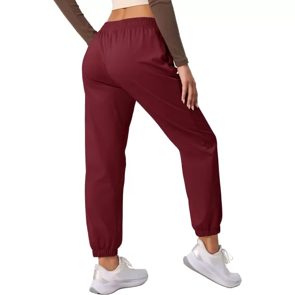 MAGCOMSEN Women's Joggers with Pockets Fleece Lined Water Resistant Warm Sweatpants Winter Jogging Hiking Pants