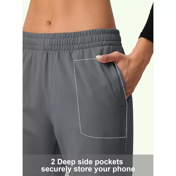MAGCOMSEN Women's Joggers with Pockets Fleece Lined Water Resistant Warm Sweatpants Winter Jogging Hiking Pants