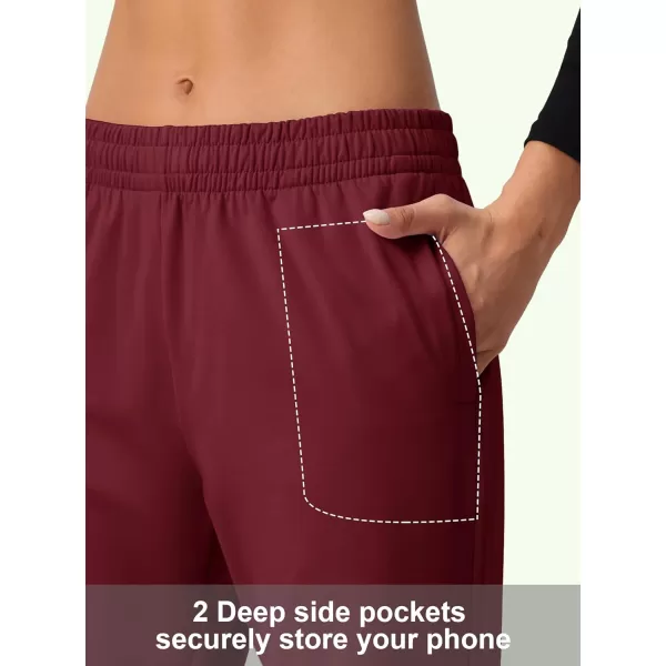 MAGCOMSEN Women's Joggers with Pockets Fleece Lined Water Resistant Warm Sweatpants Winter Jogging Hiking Pants