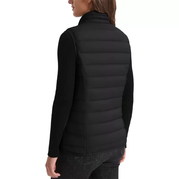 MAGCOMSEN Women's Lightweight Puffer Vest Sleeveless Quilted Stand Collar Zip Jacket 4 Pockets Padded Outerwear Vests