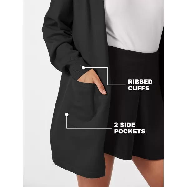 MAGCOMSEN Women's Open Front Cardigan Knit Lightweight Coatigan Jacket Hooded Sweater Coat 2 Pockets 2024 Spring Casual