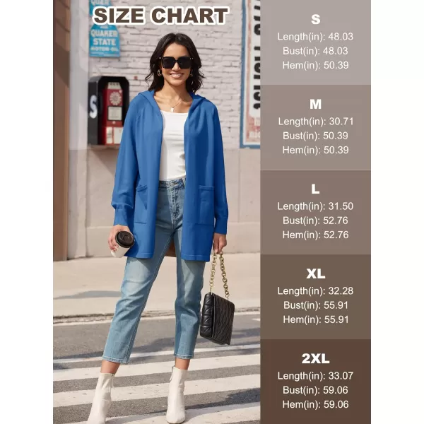 MAGCOMSEN Women's Open Front Cardigan Knit Lightweight Coatigan Jacket Hooded Sweater Coat 2 Pockets 2024 Spring Casual
