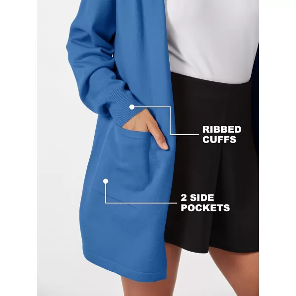 MAGCOMSEN Women's Open Front Cardigan Knit Lightweight Coatigan Jacket Hooded Sweater Coat 2 Pockets 2024 Spring Casual