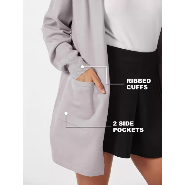MAGCOMSEN Women's Open Front Cardigan Knit Lightweight Coatigan Jacket Hooded Sweater Coat 2 Pockets 2024 Spring Casual