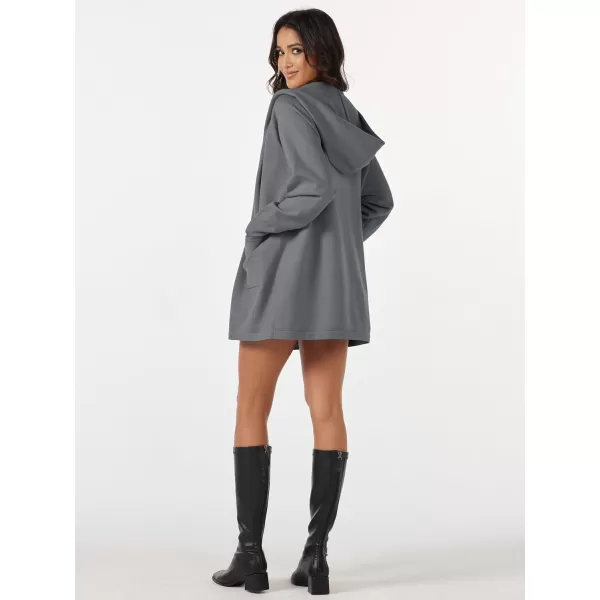 MAGCOMSEN Women's Open Front Cardigan Knit Lightweight Coatigan Jacket Hooded Sweater Coat 2 Pockets 2024 Spring Casual